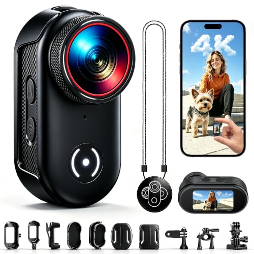 4K Mini Body Camera with WiFi and Magnetic Mount
