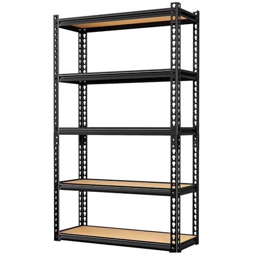 LEVELEVE 5-Tier Metal Storage Shelving Unit 30" x 12" x 60"
