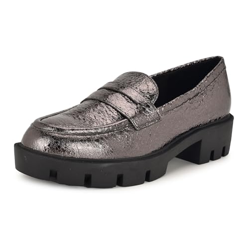 Nine West Maibel Loafer, Pewter, Size 10 Deal on DealUpdates