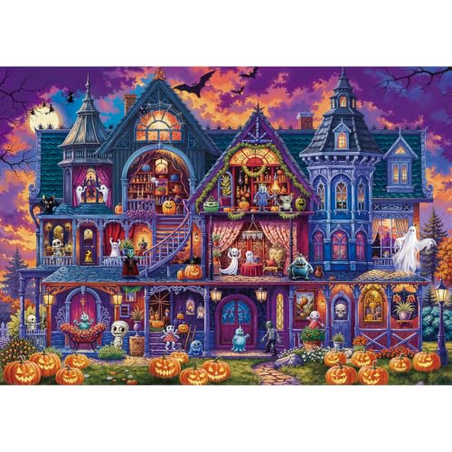 Halloween Night Puzzle 500 Pieces Haunted House