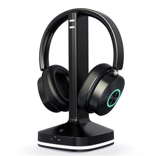 Wireless Headphones for TV with Optical/AUX/RCA Transmitter
