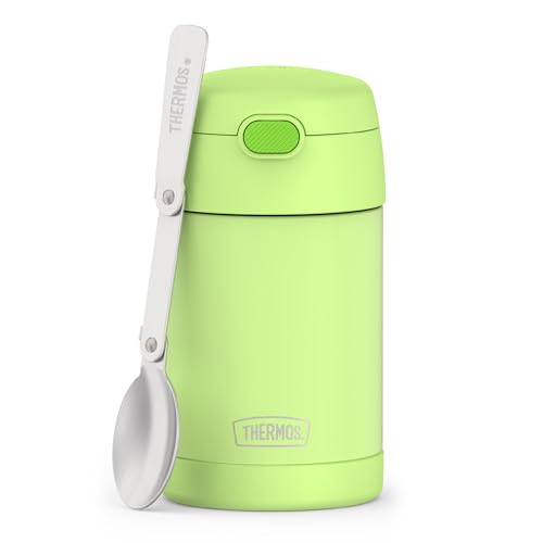 THERMOS FUNTAINER Food Jar with Spoon, 16oz, Neon Lime