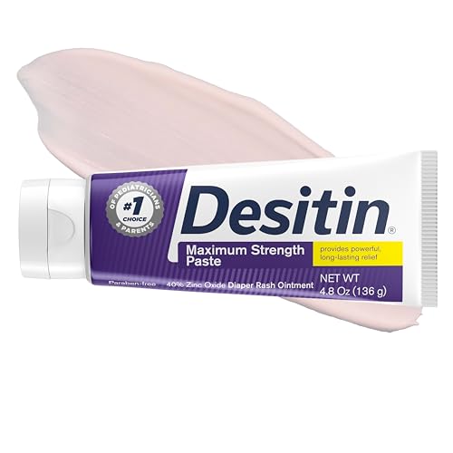 Desitin Maximum Strength Diaper Rash Ointment, 40% Zinc Oxide, 4.8 Oz