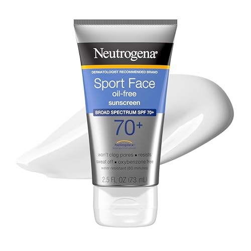 Neutrogena Sport Face Sunscreen SPF 70+, Oil-Free, 2.5 Fl Oz Deal on DealUpdates