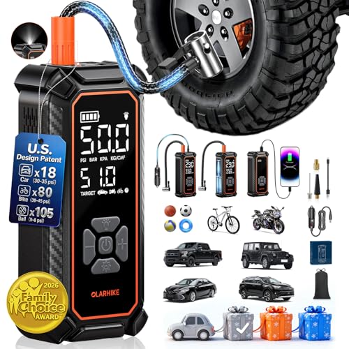 OlarHike Portable Air Compressor with Digital Gauge