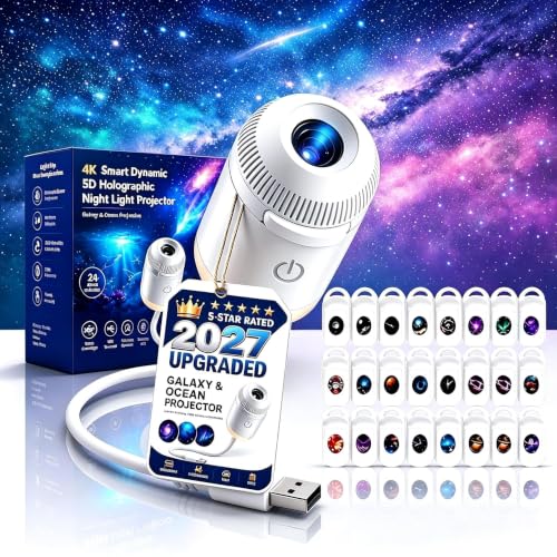 HD Star & Ocean Projector Night Light with 24 Films