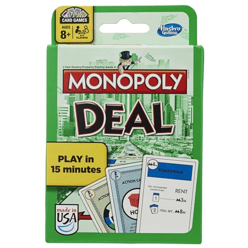 Monopoly Deal Card Game | 2-5 Players | 15 Mins