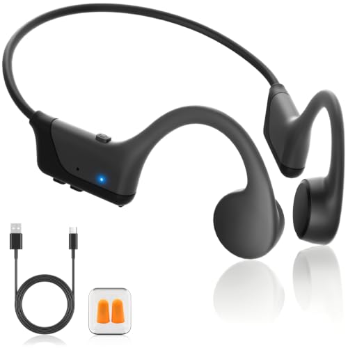 Bone Conduction Open-Ear Headphones, Bluetooth 6.0, IPX5 Waterproof