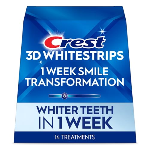 Crest 3D Whitestrips, 1 Week Smile Transformation, 14 Treatments