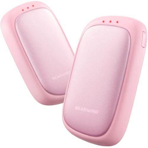 Bearwind Rechargeable Hand Warmers 2-Pack Pink