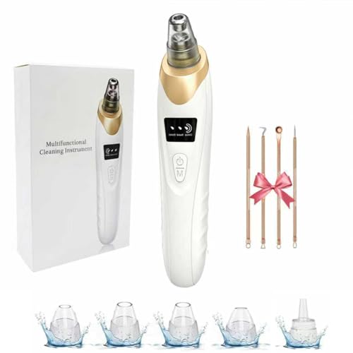 Blackhead Remover Vacuum Pore Cleaner with 5 Suction Heads
