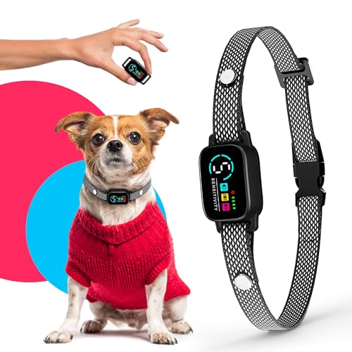 Anti-Bark Collar for Small Dogs 8-40 lbs - AI Chip, 3 Modes