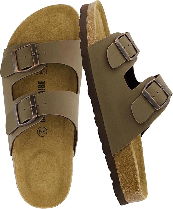 Cushionaire Women's Lane Cork Footbed Sandals