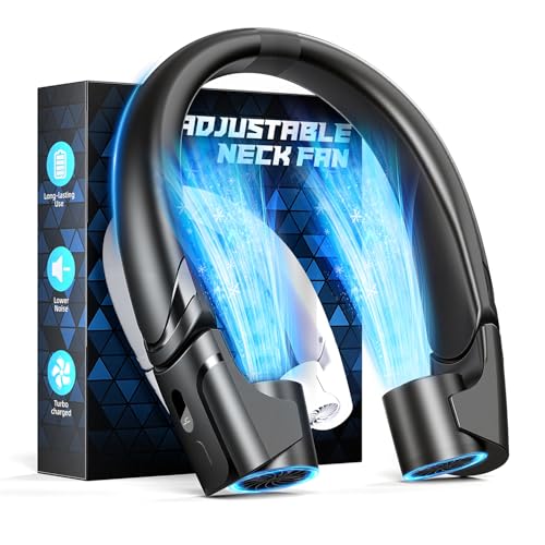 Neck Fan with Dual Motors and Adjustable Airvents