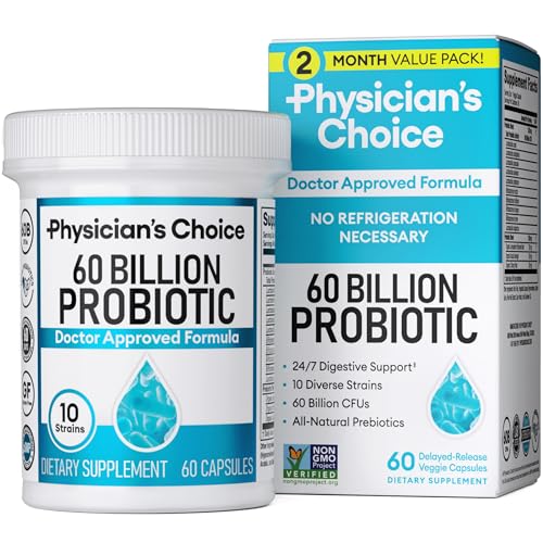Physician's CHOICE Probiotics 60 Billion CFU - 10 Strains + Prebiotics Deal on DealUpdates