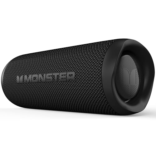 Monster 60W Wireless Bluetooth Speaker, IPX8 Waterproof Black