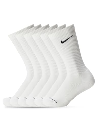 Nike Everyday Plus Crew Socks (6-Pack), Multi-Color, Large