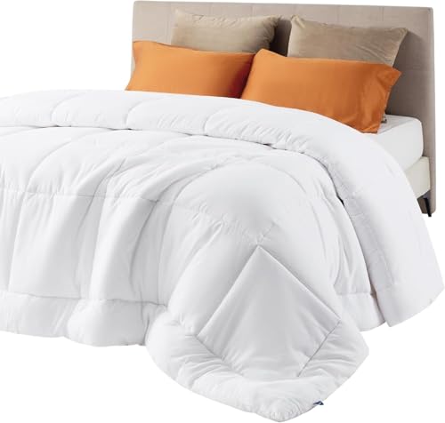 Bedsure Quilted Down Alternative Comforter Queen, White