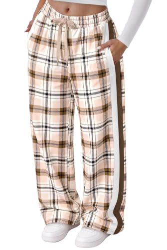 Sampeel Womens Wide Leg Sweatpants with Pockets