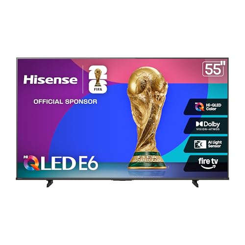 Hisense 55" E6 Hi-QLED 4K Smart Fire TV with Alexa