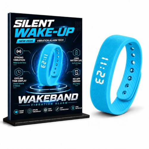 Vibrating Alarm Watch for Heavy Sleepers, Blue