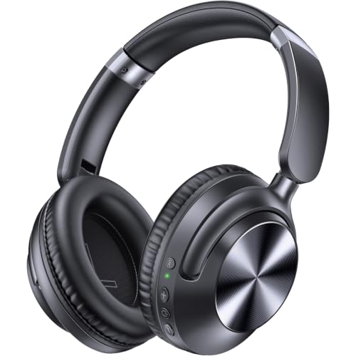 TAGRY Hybrid Active Noise Cancelling Headphones 100H Black