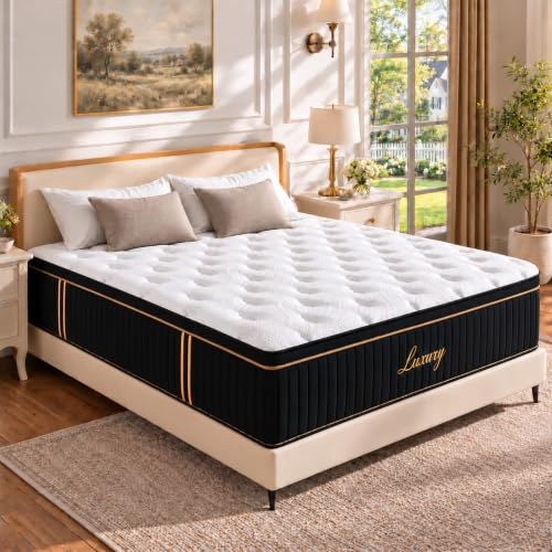 Queen 14 Inch Medium Plush Hybrid Mattress