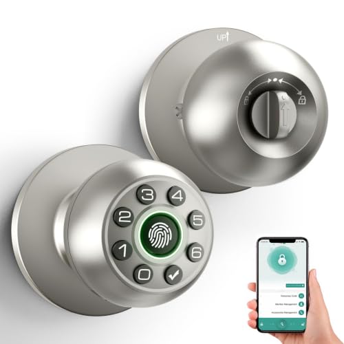 Fingerprint Door Lock with Keypad & Handle