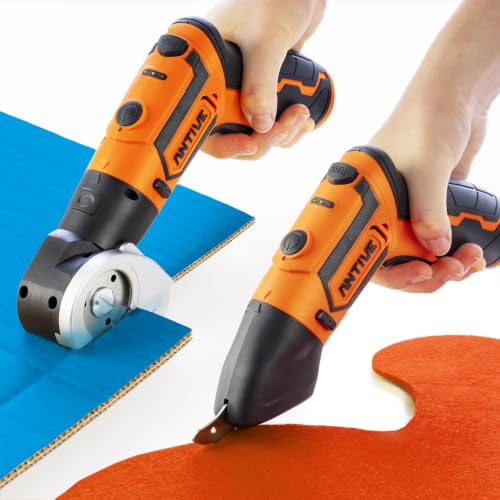 2-in-1 Electric Cardboard Cutter & Scissors with Swap Heads
