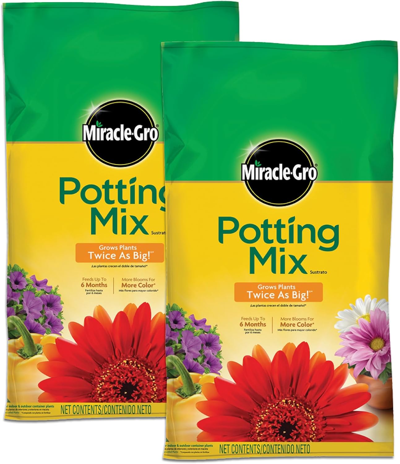 Miracle-Gro Indoor Potting Mix, 8 qt. (2-Pack)