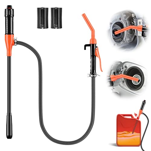 Portable Battery-Powered Fuel Transfer Pump, 3 GPM (Orange)