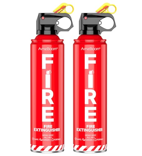2-Pack Fire Extinguisher with Mounting Bracket - A, B, C, K