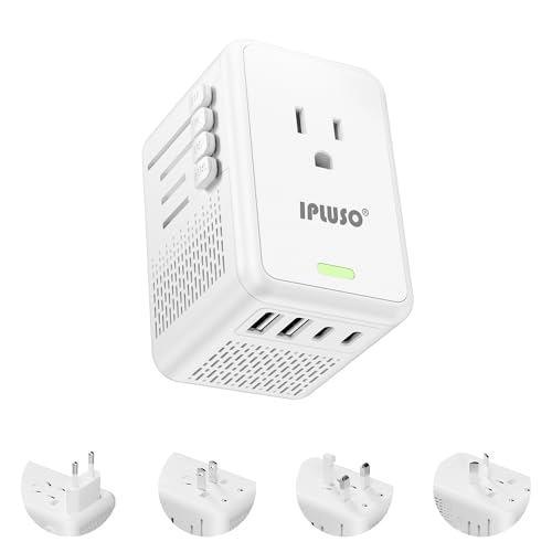 Voltage Converter with AC Socket and USB Ports