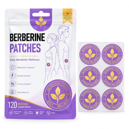 Berberine Patches, 8X Advanced Formula, 120 Count
