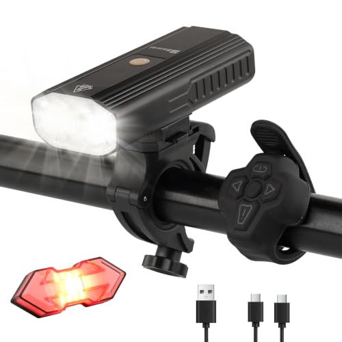 Banral 3000 Lumens Bike Light with Remote Control & Turn Signals