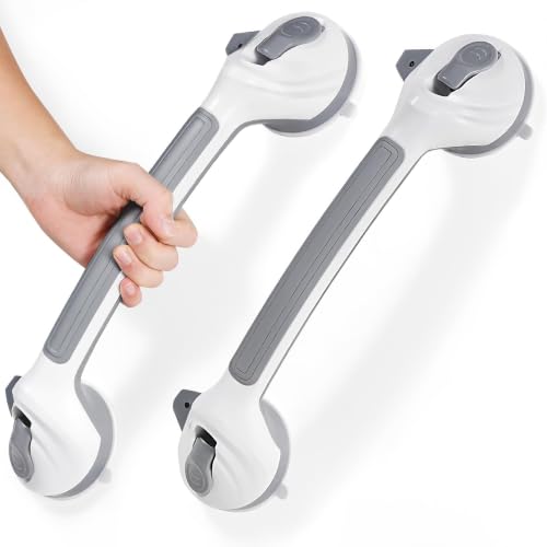 Grab Bars for Shower, 16.7 Inch Suction Cup Handle, 2 Pack