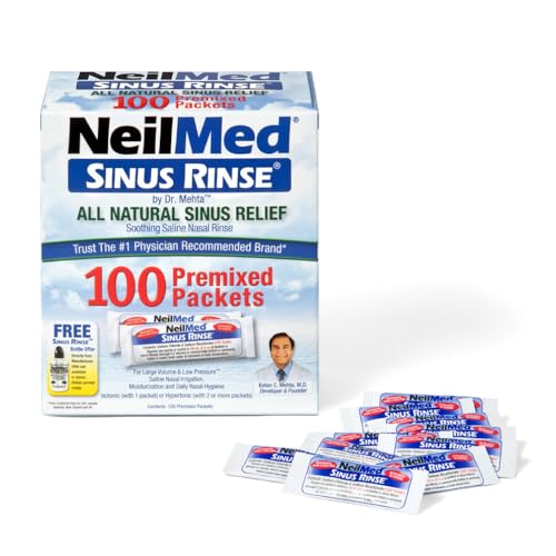 Sinus Rinse All Natural Relief Premixed Refill Packets 100 Count