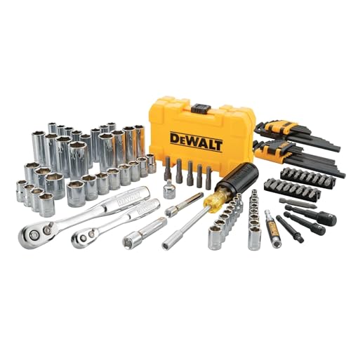DEWALT 108-Piece Mechanics Tools Kit, 1/4" & 3/8" Drive