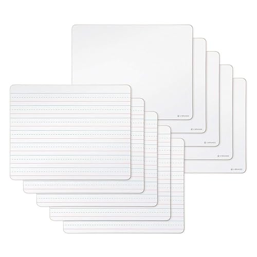 U Brands Dry Erase Lapboards, 10 Pack, 9" x 12" Double-Sided
