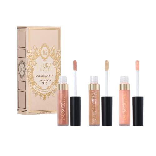 Color Luster Lip Gloss 3PC Collection - Gilded Honey, Ballerina, Peach