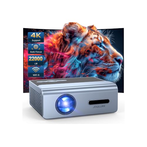 4K Outdoor Movie Projector, Electric Focus, Auto Keystone, 22000L