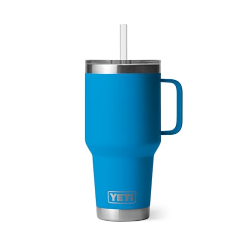 YETI Rambler 35 oz Straw Mug, Big Wave Blue