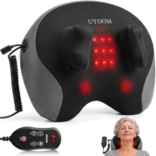 Upgraded Neck Massager Pillow with Heat - Deep Tissue