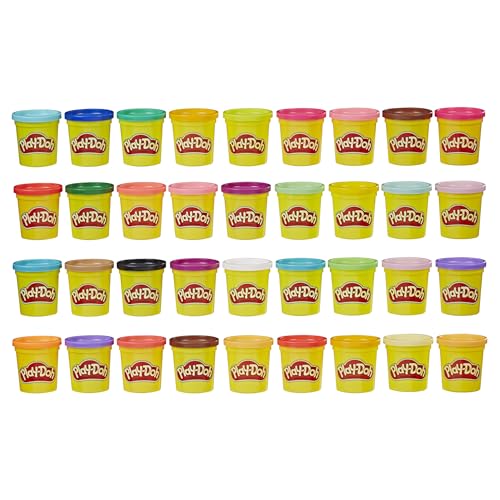 Play-Doh Modeling Compound 36-Pack, Assorted Colors, 3 Oz Cans