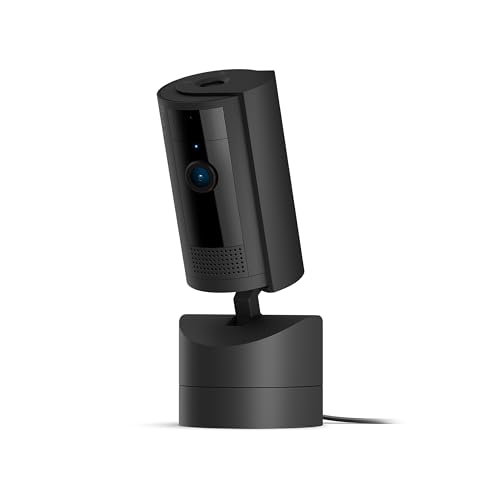 Ring Pan-Tilt Indoor Cam, 360° Coverage, HD Video, Black