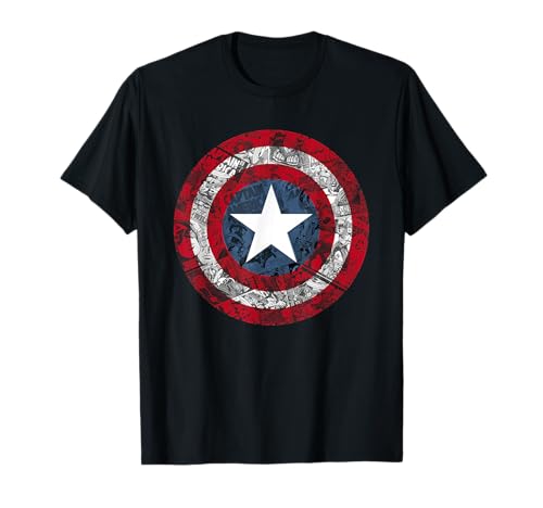 Captain America Avengers Shield Comic T-Shirt