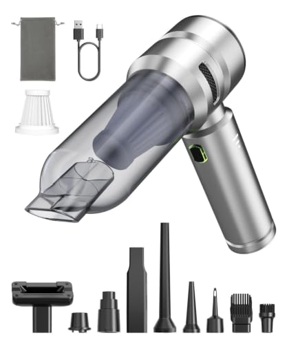 VNOST Cordless Car Vacuum, 50000pa Suction, Type-C Charge