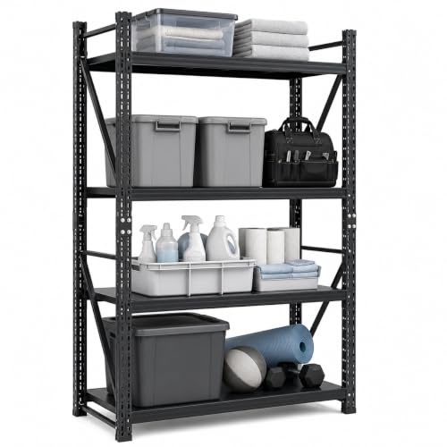 Lionhon 4-Tier Metal Shelving Unit, 3000 lb Capacity