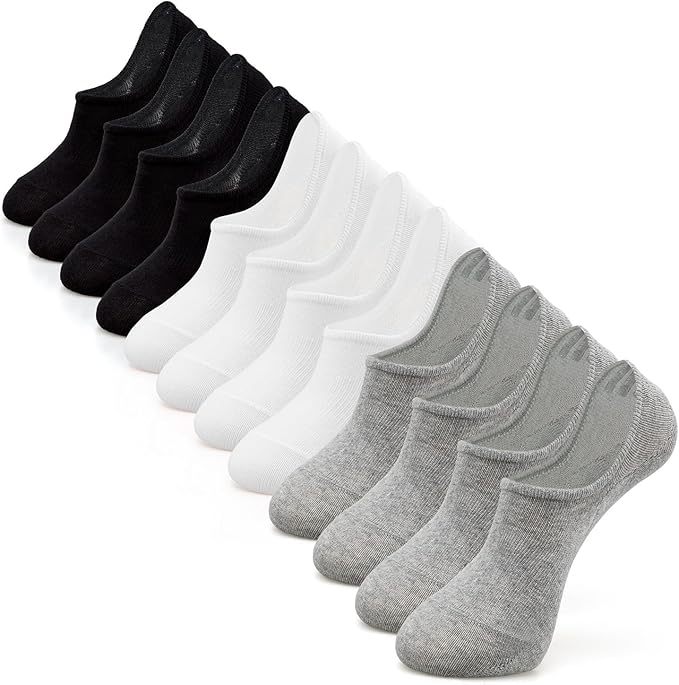 Idegg Women and Men No Show Socks 8-Pack