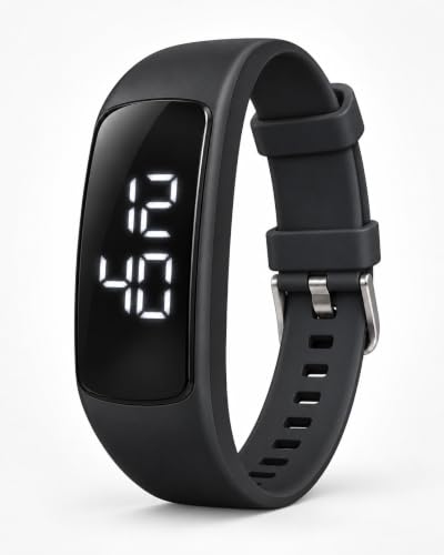 Pedometer Watch Step Counter for Walking Black
